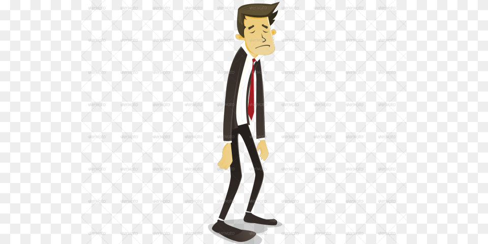 Businessman Clipart Sad Man Sad Cartoon, People, Person, Adult, Male Png Image
