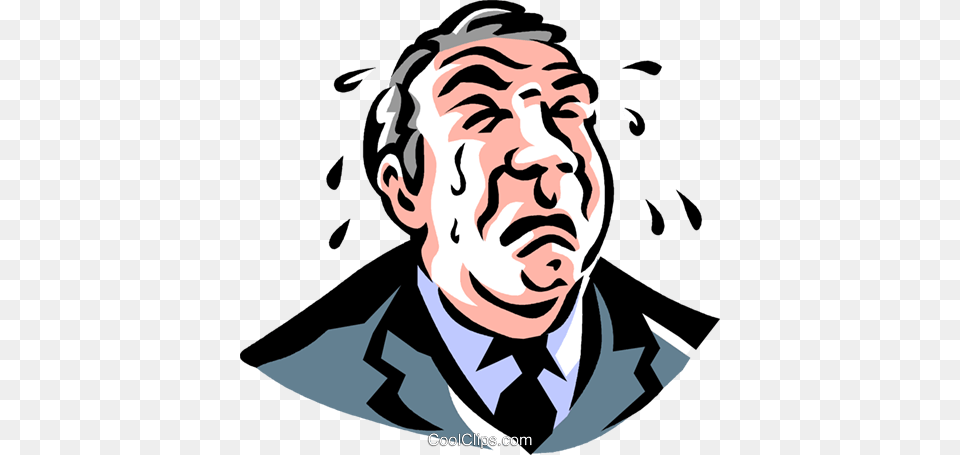 Businessman Crying Royalty Vector Clip Art Illustration, Baby, Face, Head, Person Free Png