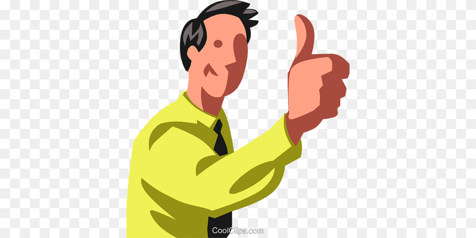 Businessman Giving A Thumbs Up Royalty Free Vector Affirm Clipart, Body Part, Finger, Hand, Person Png Image