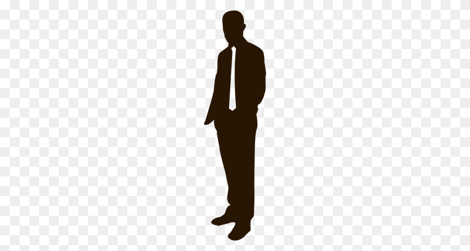 Businessman Hands On Pocket, Silhouette, Adult, Suit, Person Free Transparent Png