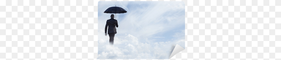 Businessman Holding An Umbrella And Walking Away In Rain, Canopy, Person, Adult, Clothing Png