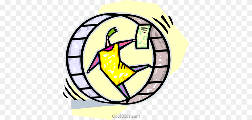 Businessman In A Hamster Wheel Royalty Vector Clip Art, Ball, Football, Soccer, Soccer Ball Free Transparent Png