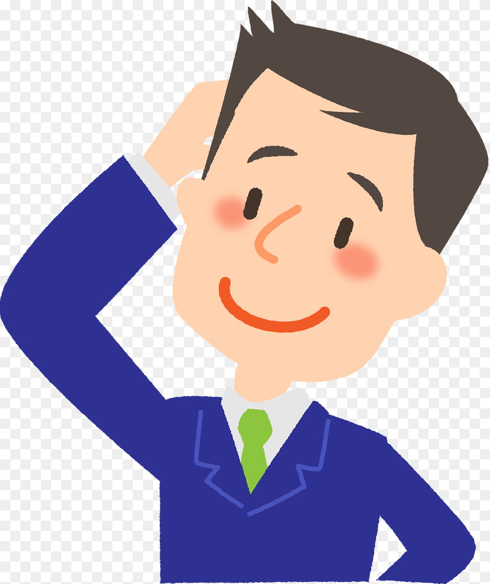 Businessman Is Blushing Clipart, Formal Wear, Person, Art, Face Png