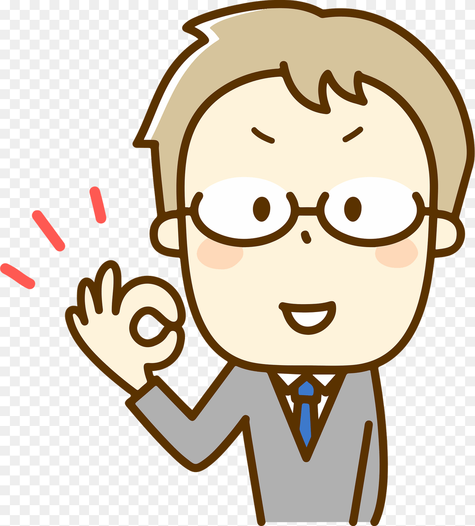 Businessman Is Giving An Ok Sign Clipart, Face, Head, Person, Photography Free Transparent Png