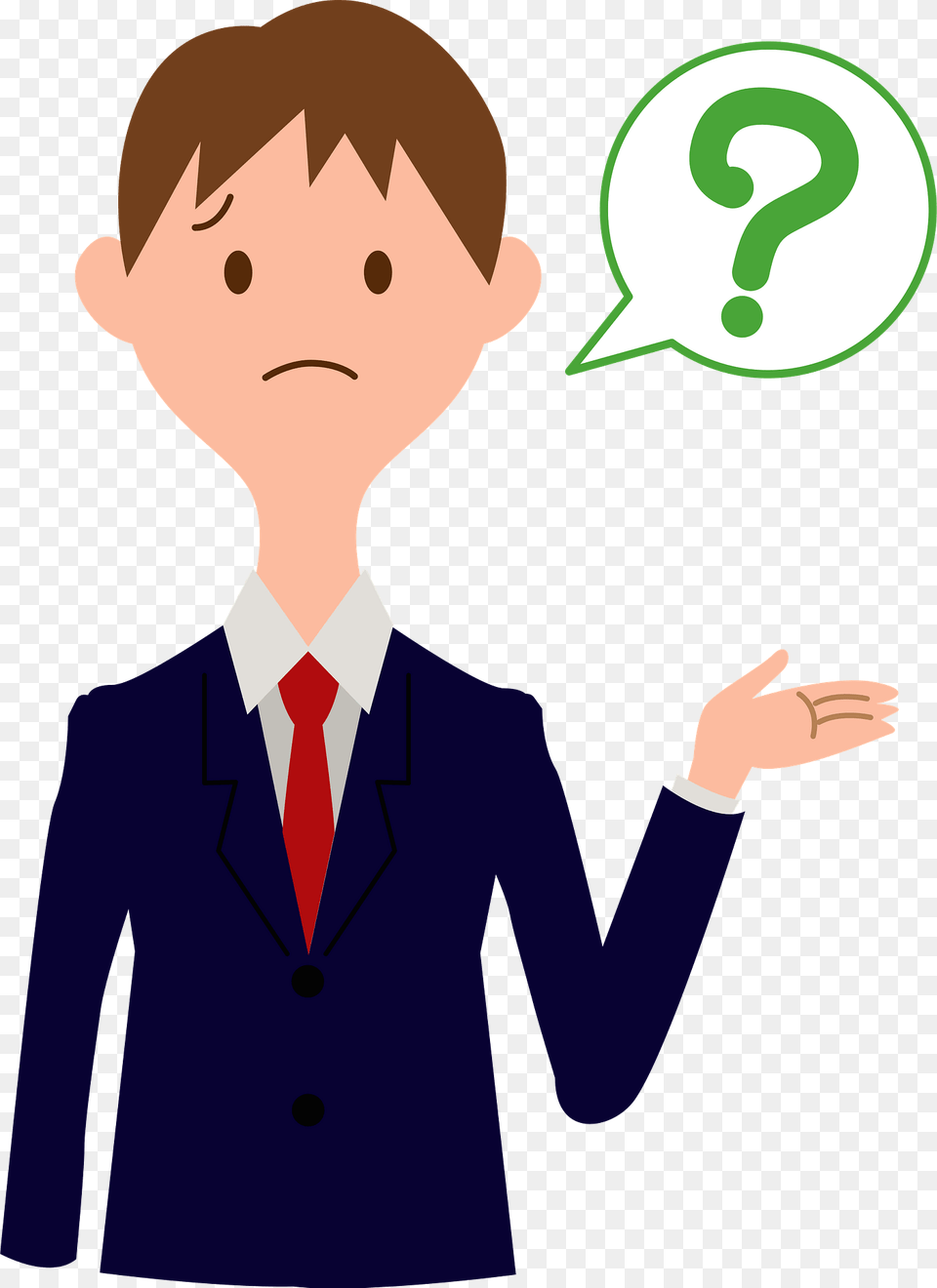 Businessman Is Questioning Clipart, Accessories, Tie, Formal Wear, Clothing Png