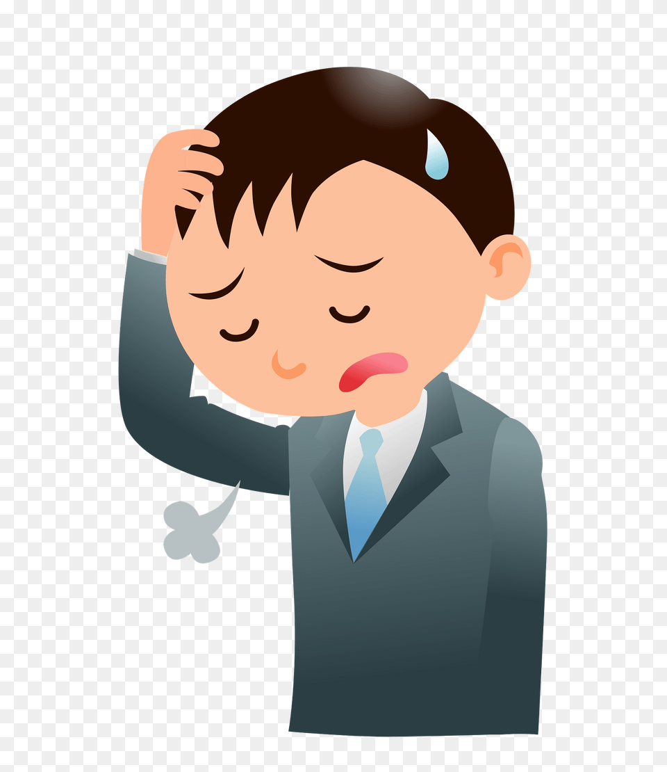 Businessman Is Sighing Clipart, Formal Wear, Baby, Clothing, Face Free Transparent Png