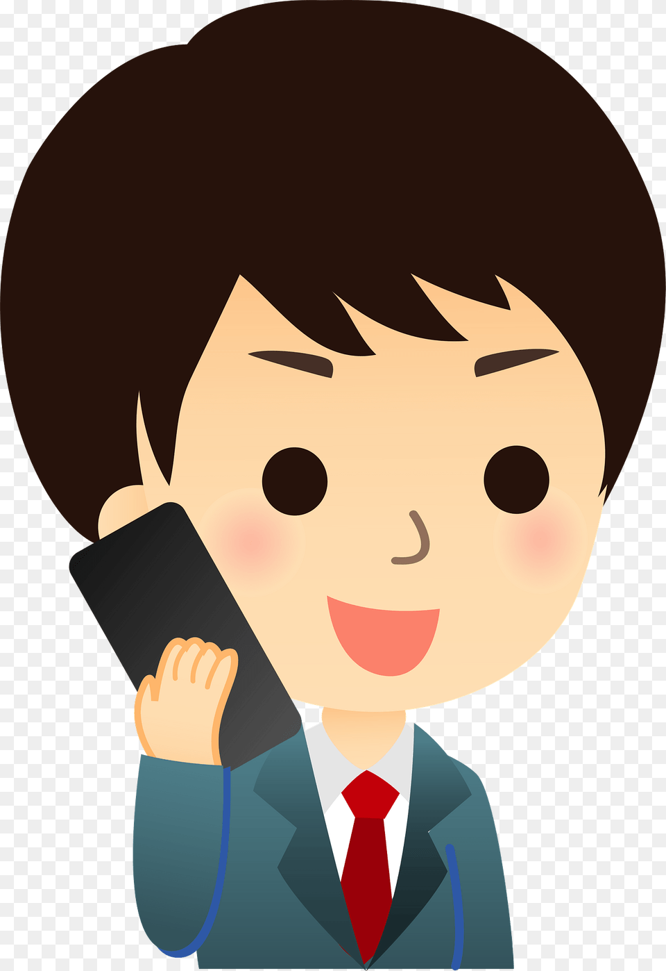 Businessman Is Using His Smartphone Clipart, Photography, Book, Comics, Publication Free Png