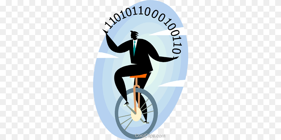 Businessman On A Unicycle Juggling Number Royalty Vector Clip, Adult, Person, Female, Woman Png