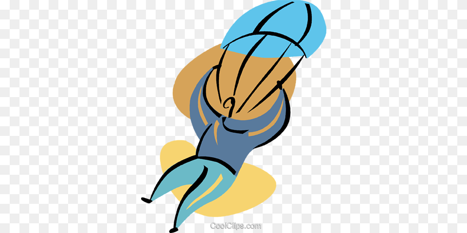 Businessman Parachuting Royalty Vector Clip Art Illustration, Baby, Person, Animal, Sea Life Free Transparent Png