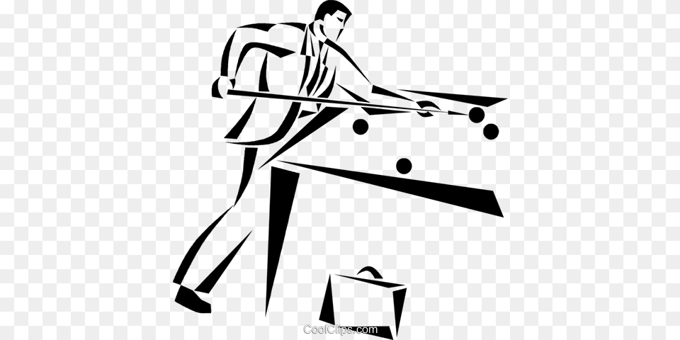 Businessman Playing Pool Royalty Free Vector Clip Art Illustration, Bag, Face, Head, Person Png Image