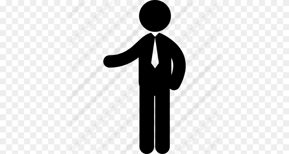 Businessman Pointing To His Right, Gray Png Image