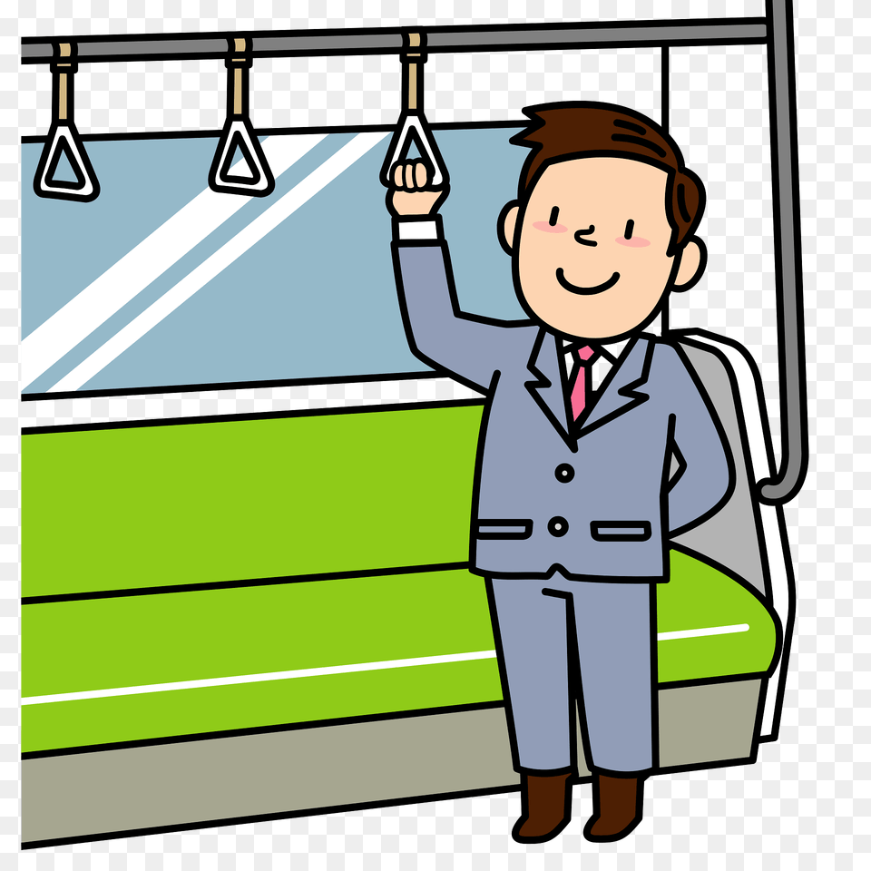Businessman Riding Train Clipart, Baby, Person, Face, Head Free Png Download