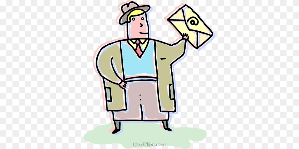 Businessman Sending An Email Royalty Vector Clip Art, Clothing, Coat, Person, People Free Transparent Png