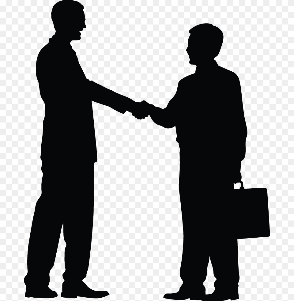 Businessman Shaking Hands Clipart Clipart Men Shaking Hands, Body Part, Hand, Person, Silhouette Png