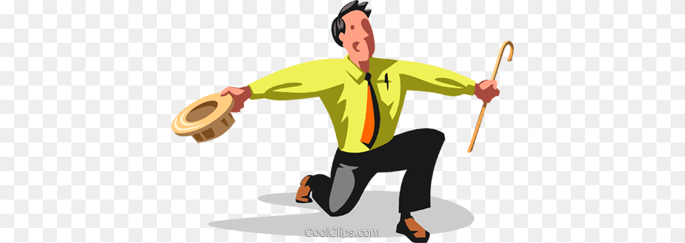 Businessman Taking A Bow Royalty Vector Clip Art Illustration, Clothing, People, Person, Shirt Free Png Download