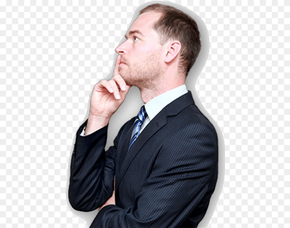 Businessman Thinking Man Who Think, Accessories, Suit, Person, Tie Free Png Download