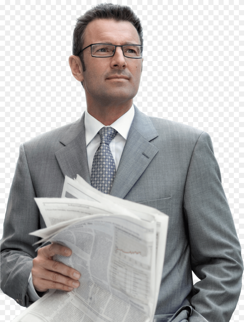 Businessman Transparent Image Man With Newspaper, Accessories, Suit, Person, Male Png