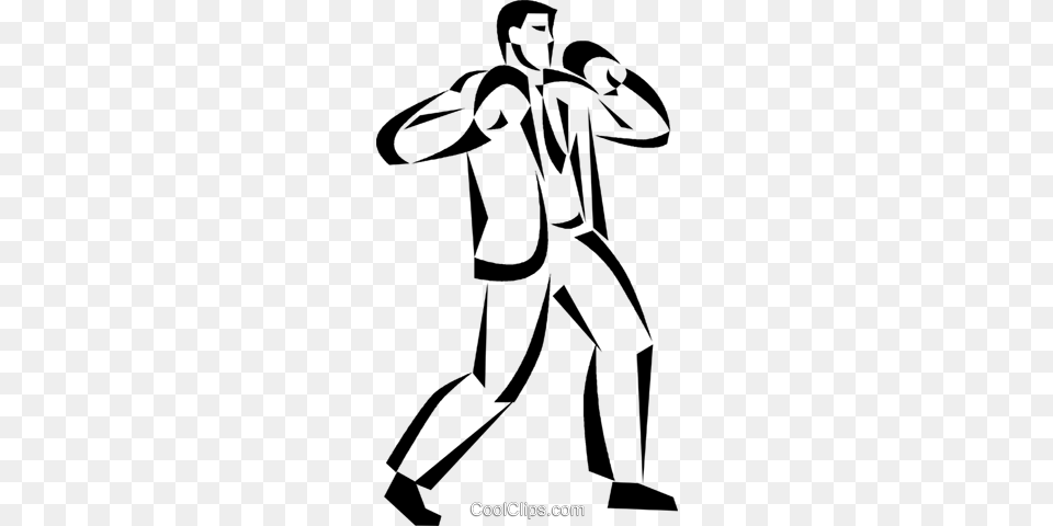Businessman With Boxing Gloves On Royalty Vector Clip Art, Adult, Person, People, Man Free Transparent Png