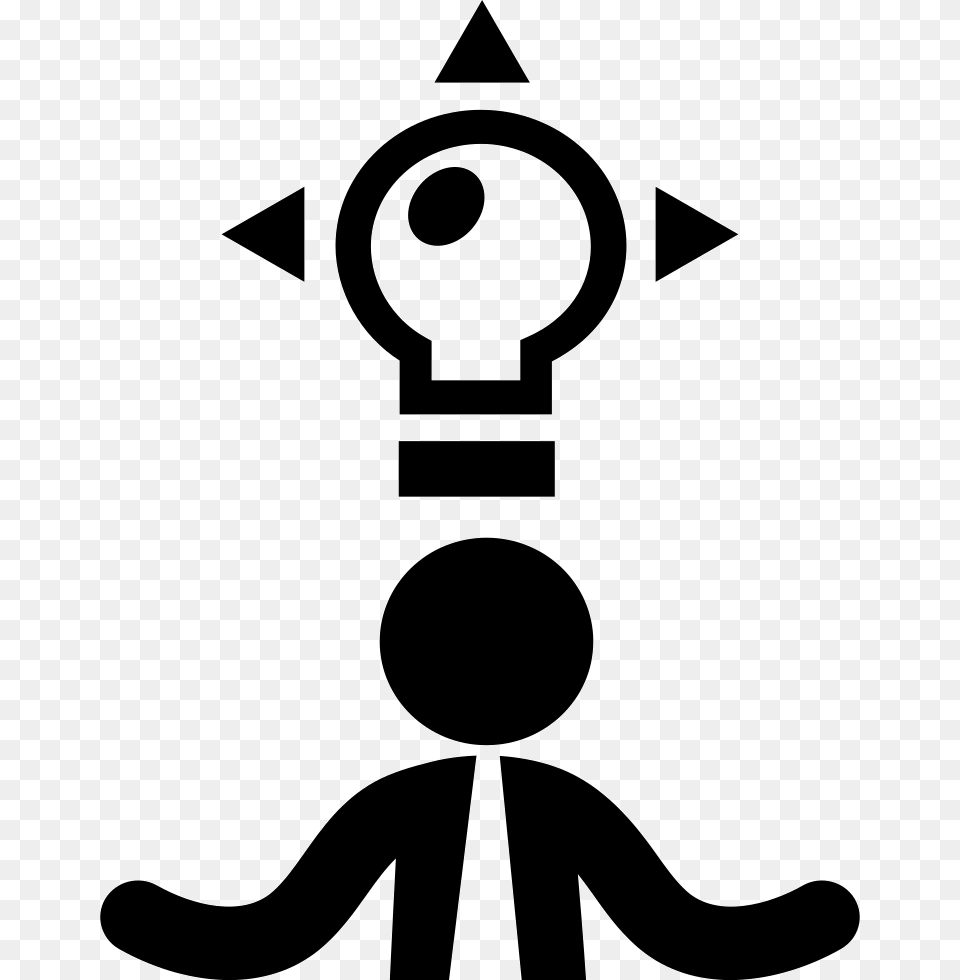 Businessman With Ideas Businessperson, Stencil, Silhouette, Symbol Free Png Download