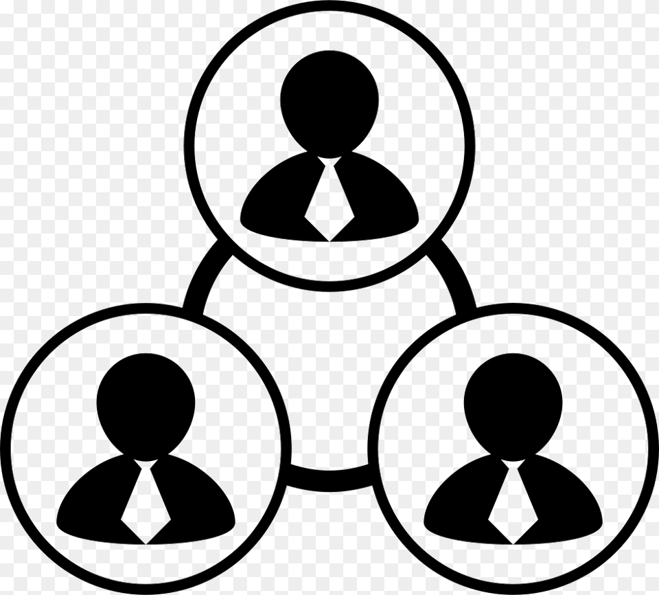 Businessmen Connections Iconos De Conexiones, Stencil, Symbol, Silhouette Free Transparent Png