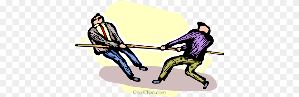 Businessmen Doing A Tug O War Royalty Vector Clip Illustration, People, Person, Adult, Male Png
