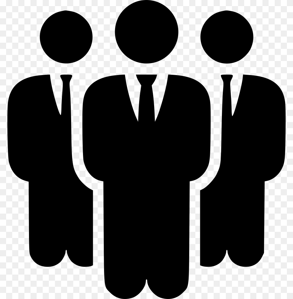 Businessmen Group Businessmen Icon, Stencil, Clothing, Coat, Silhouette Png Image