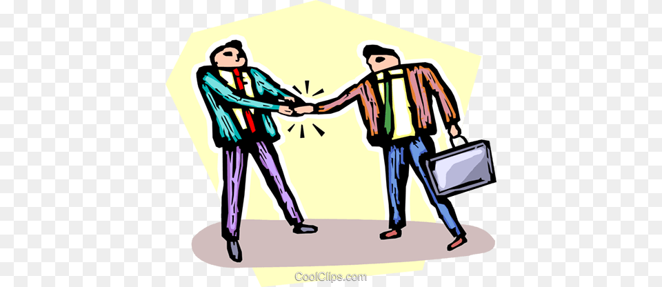 Businessmen Shaking Hands Royalty Vector Clip Art, Person, Body Part, Hand, Adult Free Png Download