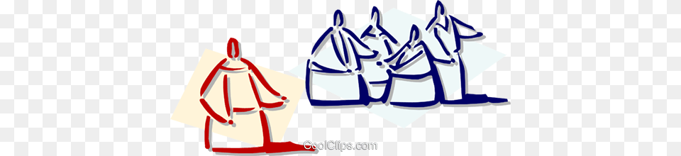 Businesspeople Working Together Royalty Vector Clip Art, Clothing, Coat, Bag, Person Free Png Download