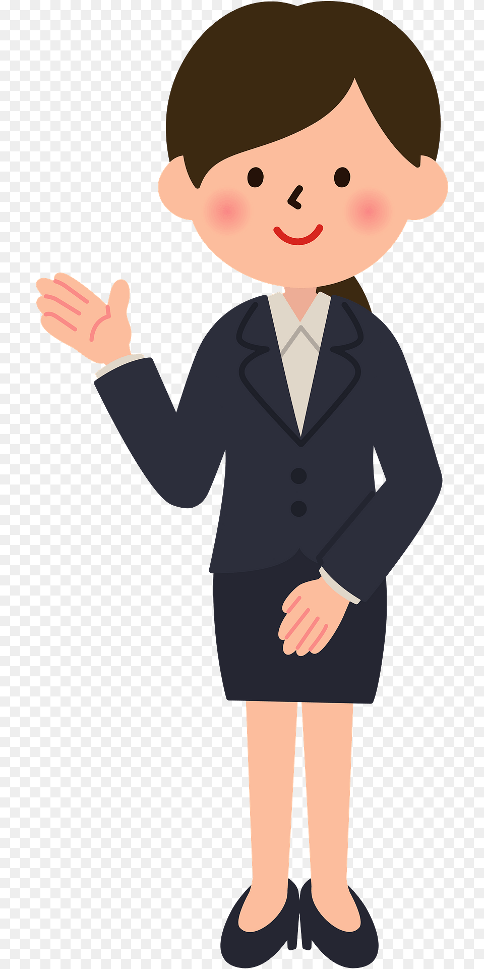 Businesswoman Acting As A Guide Clipart, Baby, Person, Body Part, Hand Free Transparent Png