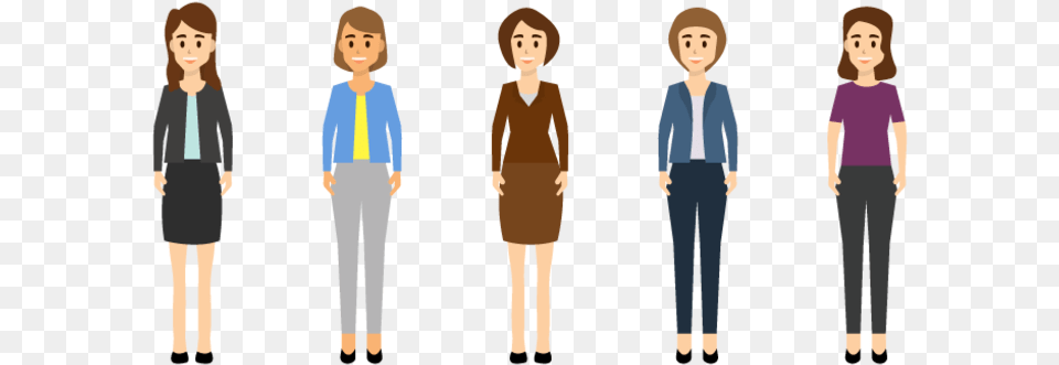 Businesswoman Character In Different Poses Set Businessperson, Sleeve, Clothing, Long Sleeve, Person Free Png