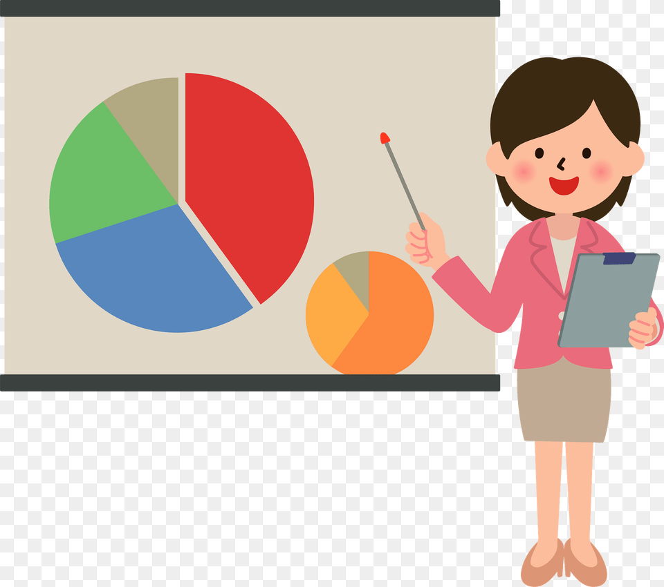 Businesswoman Is Giving A Presentation Clipart, Baby, Person, Baton, Face Png Image