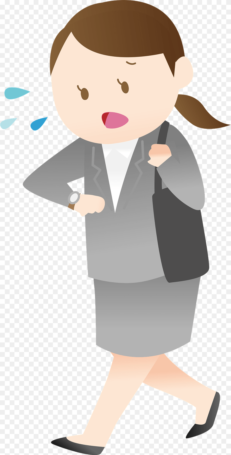 Businesswoman Is In A Hurry Clipart, Formal Wear, Clothing, Suit, Photography Free Png