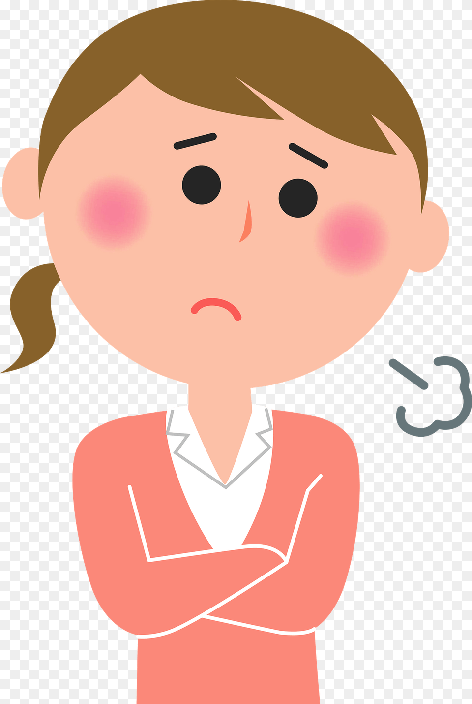 Businesswoman Is Sighing Clipart, Baby, Person, Photography, Face Png