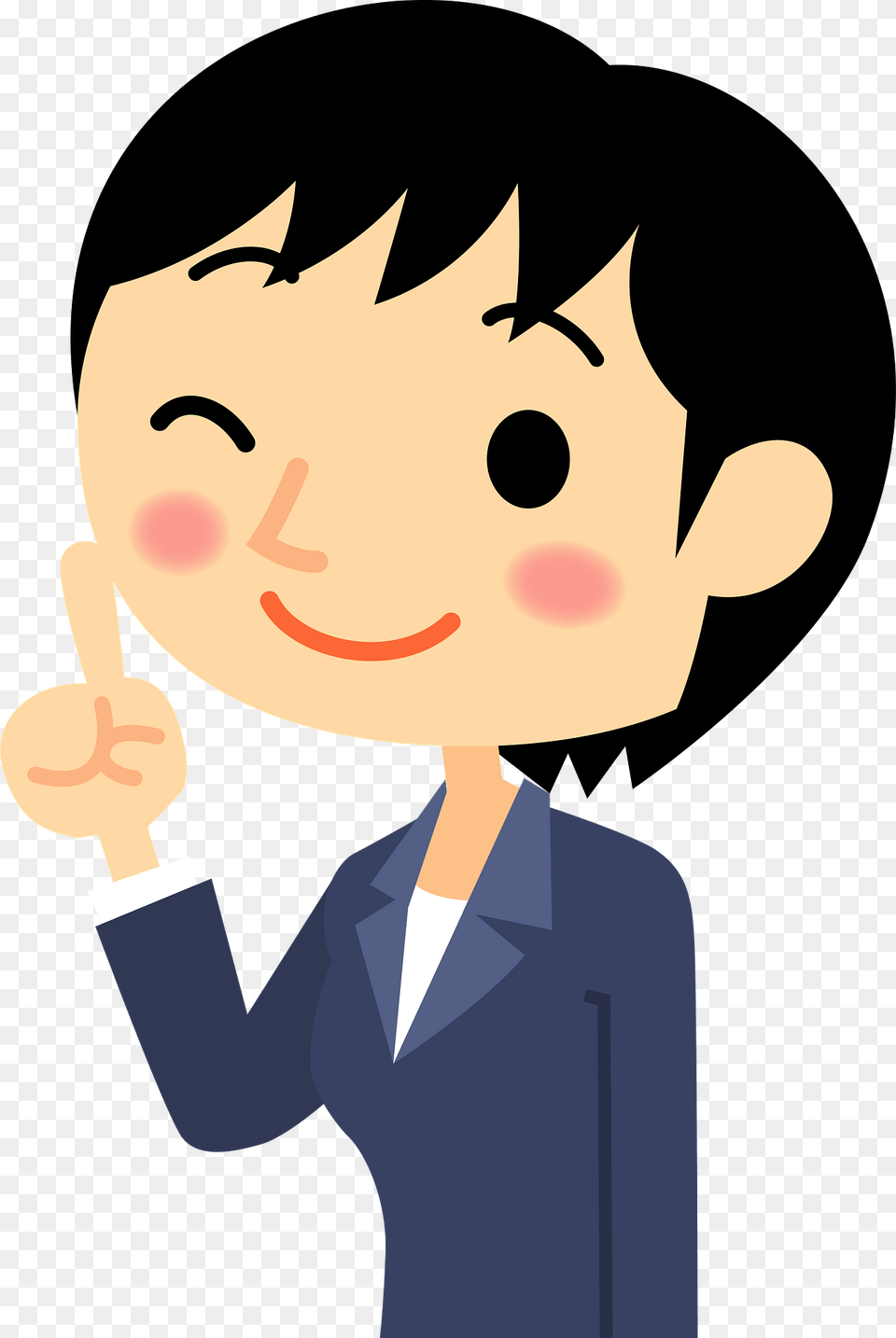 Businesswoman Is Winking Clipart, Baby, Person, Face, Head Png Image