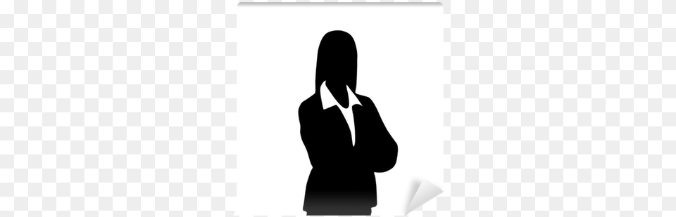 Businesswoman Portrait Silhouette Female Icon Avatar Business Woman Icon, Stencil, Clothing, Hoodie, Knitwear Free Transparent Png