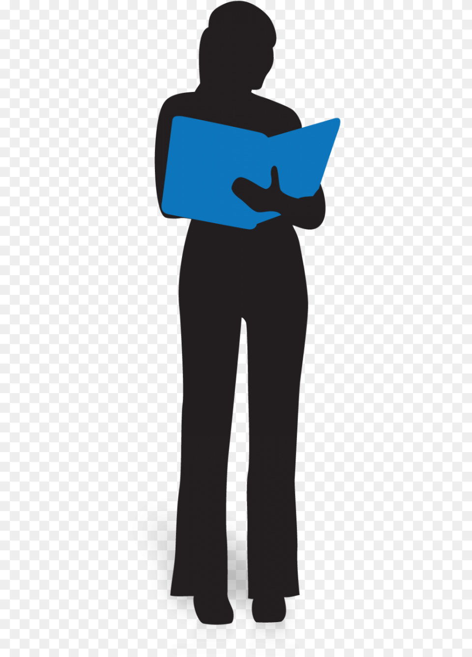 Businesswoman Silhouette Study 1600 Clr Use Case, Person, Reading, Clothing, Pants Free Transparent Png