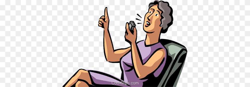 Businesswoman Speaking Into A Recorder Royalty Vector Clip, Body Part, Finger, Hand, Person Png Image