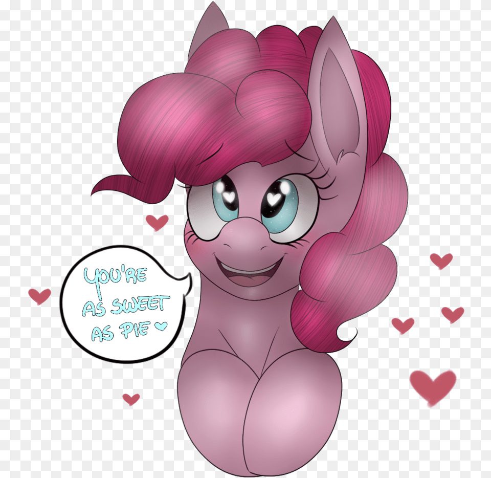 Bust Caption Heart Heart Eyes Pinkie Pie Safe Cartoon, Book, Comics, Publication, Baby Png Image