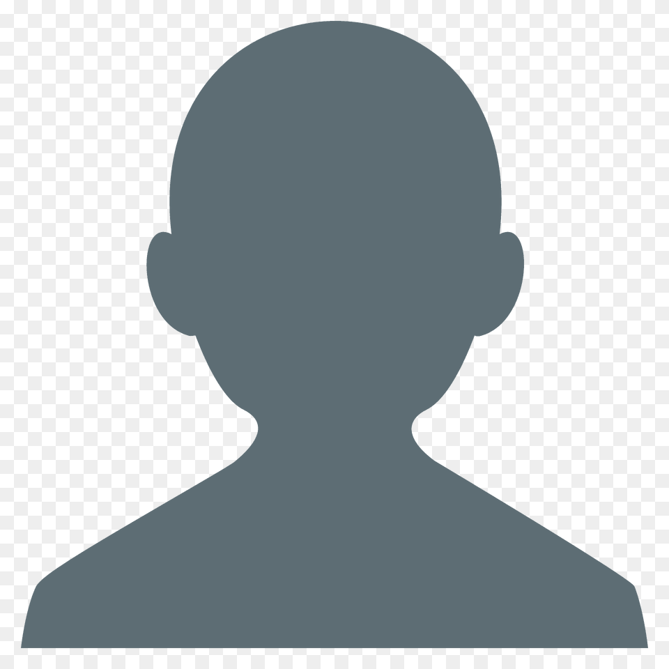 Bust In Silhouette Emoji Clipart, Head, Person, Body Part, Face Free Transparent Png