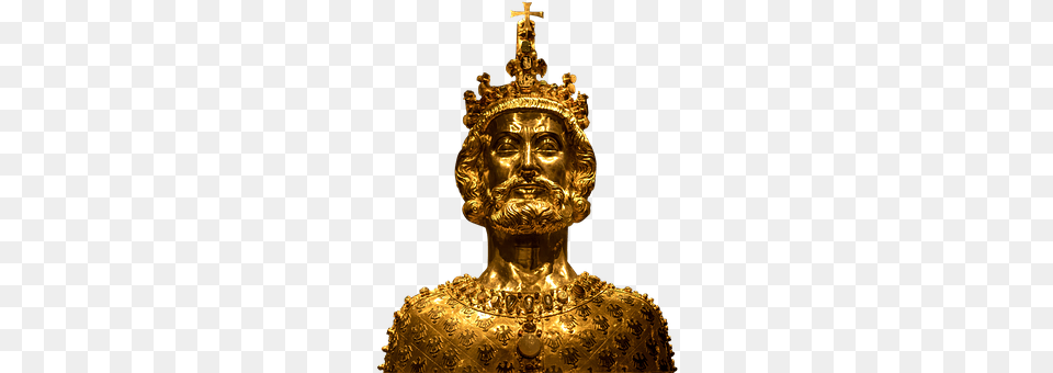 Bust Of Karl Gold, Bronze, Treasure, Art Free Png