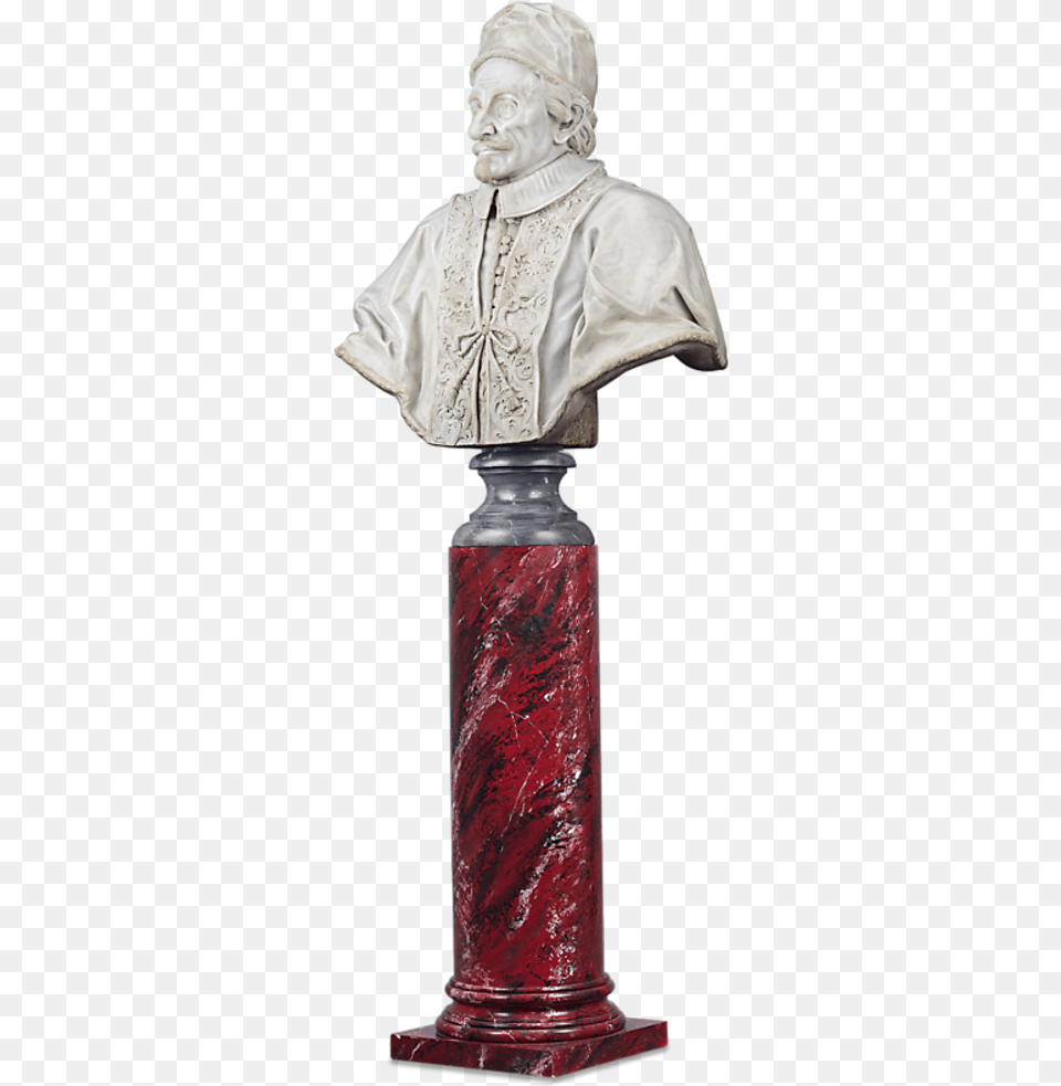 Bust Of Pope Innocent Xi Odescalchi By Domenico Guidi Bronze Sculpture, Person, Art, Face, Head Png