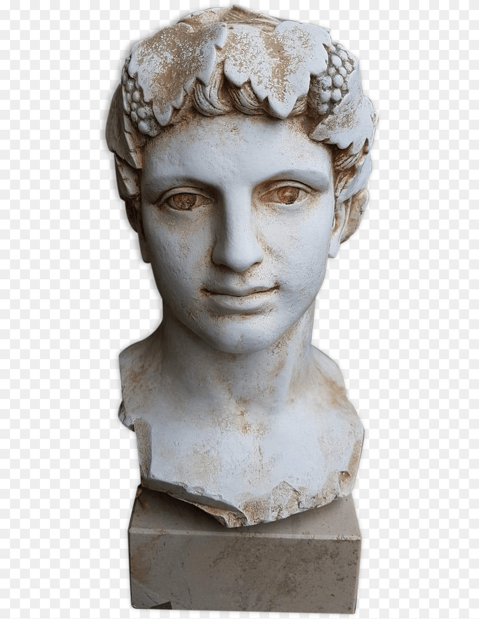 Bust Of Young Man Of Antiquity In Plaster On Marble, Adult, Wedding, Person, Female Png