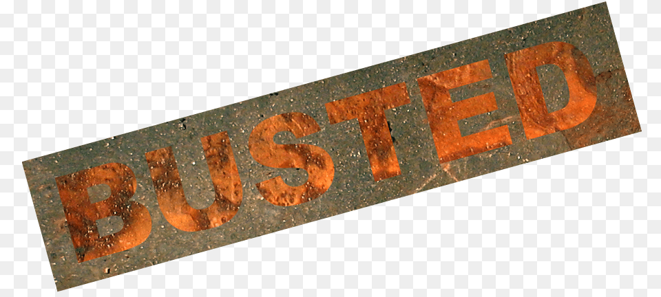 Busted In Rust, Brick, Text, Symbol, Blackboard Free Png
