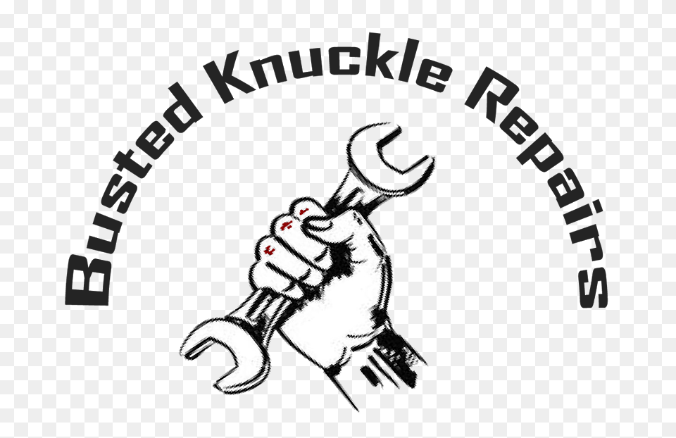 Busted Knuckle Repairs Automotive Repair, Stencil, Electronics, Hardware, Body Part Free Png Download
