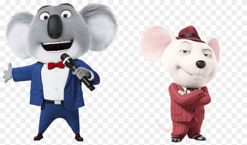 Buster Moon And Mike The Mouse, Microphone, Electrical Device, Mascot, Accessories Free Transparent Png