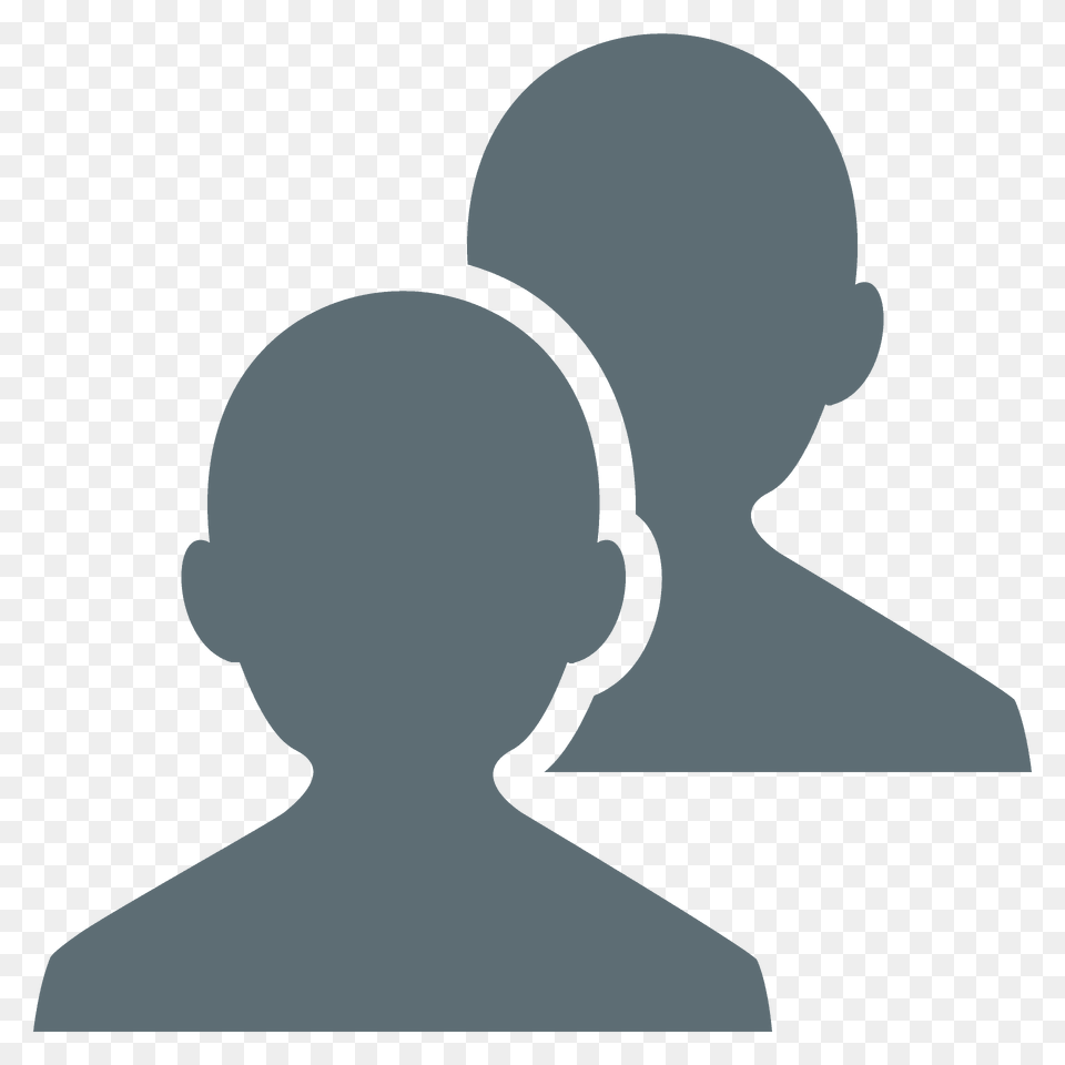 Busts In Silhouette Emoji Clipart, Body Part, Face, Head, Neck Free Png Download