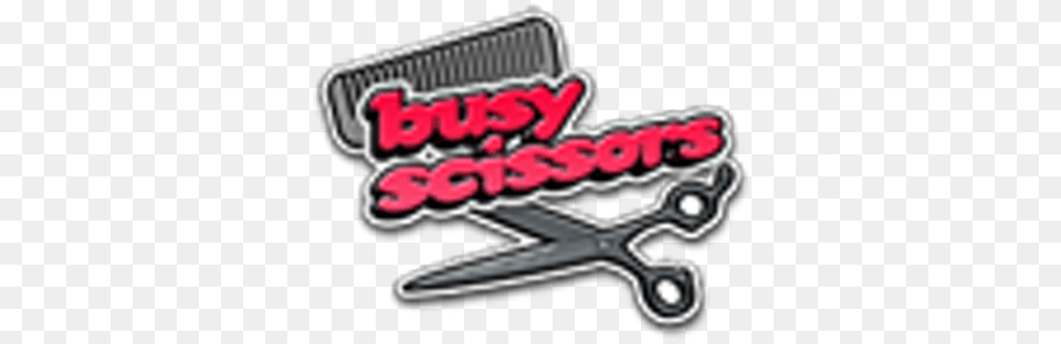 Busy Scissors Emblem, Dynamite, Weapon, Blade Png Image