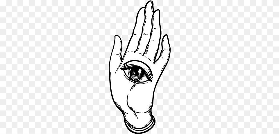 But We Only Need Design All Seeing Eye Hand, Clothing, Glove, Person, Body Part Png Image