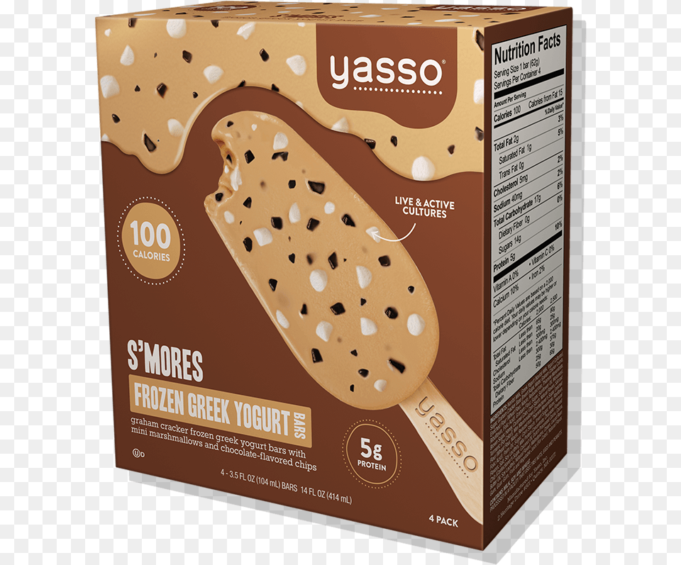 But With S39less Calories And Fat Yasso Chocolate Chip Cookie Dough Nutrition Facts, Bread, Food Png