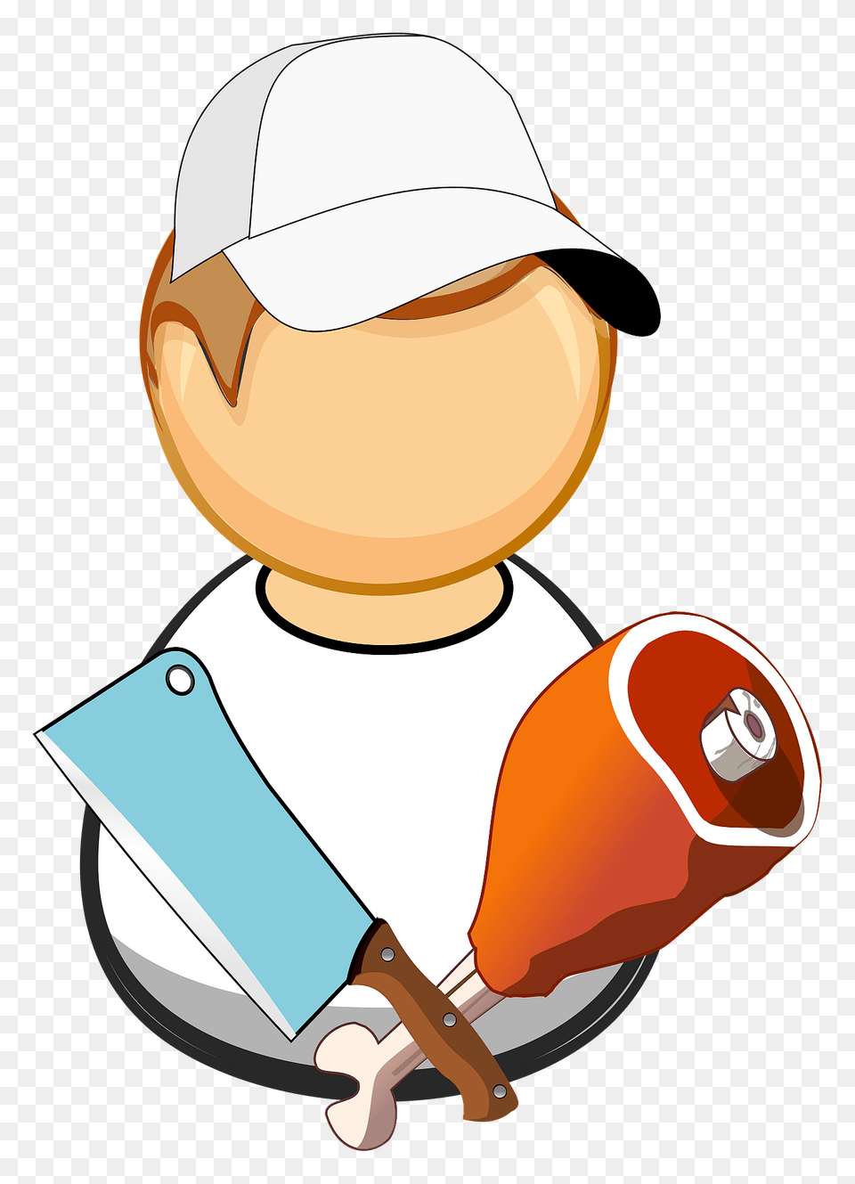 Butcher Clipart, Baseball Cap, Cap, Clothing, Hat Png Image